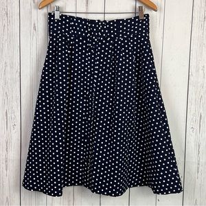 ModCloth | polka dot circle belted skirt